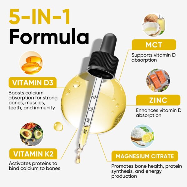 Gotas líquidas para huesos y sistema inmune sabor piña