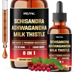 Gotas líquidas MILIVOL 8 en 1 con Schisandra y hierbas 60 ml