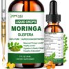 Version 1.0.0 Gotas líquidas de moringa orgánica AMENQ hHEALTH botella frontal