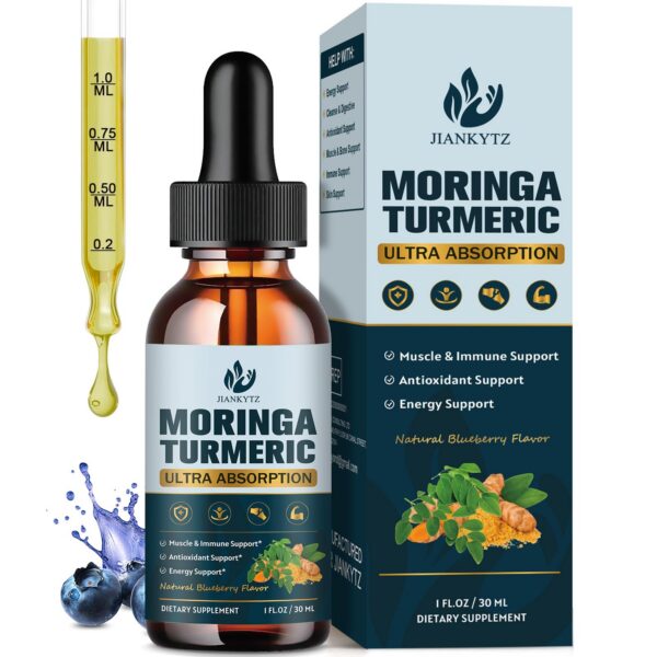 Gotas líquidas de moringa orgánica JIANKYTZ para energía y antioxidantes