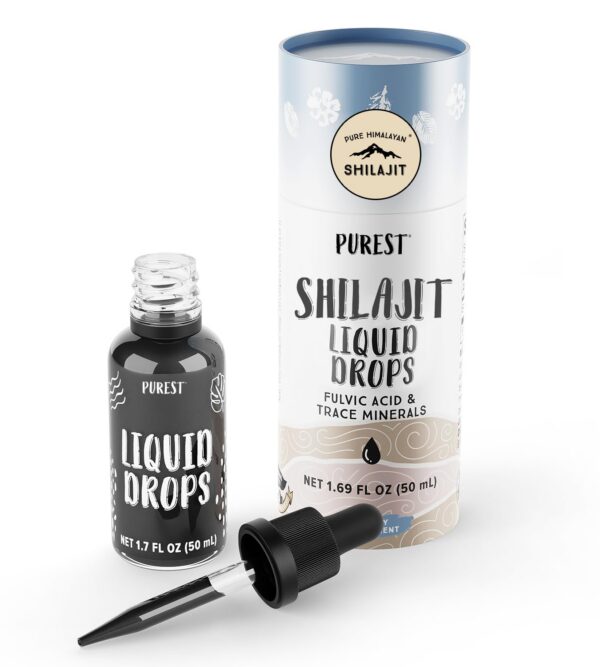Gotas líquidas Pure Himalayan Shilajit 50 ml para energía