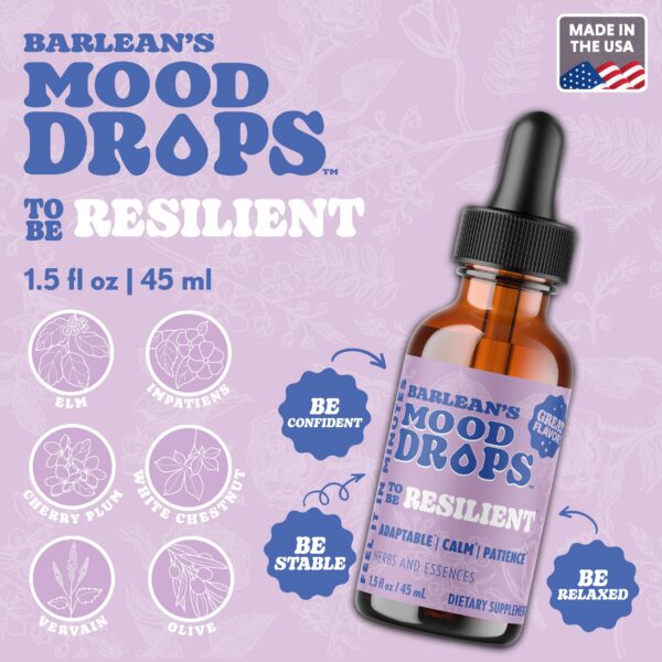 Gotas líquidas Resilient con hierbas adaptógenas y flores