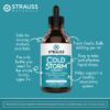Gotas líquidas Strauss Naturals Coldstorm fórmula natural 100 ml