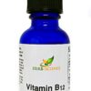 Gotas líquidas vitamina b12 Herb-Science frasco azul cobalto