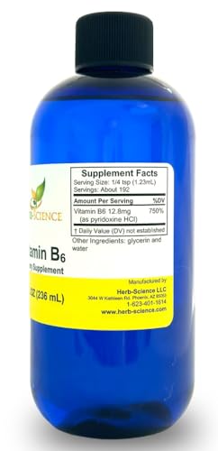 Gotas líquidas vitamina B6 Herb-Science alta absorción