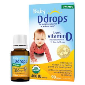 gotas líquidas vitamina d3 para bebés ddrops paquete dos
