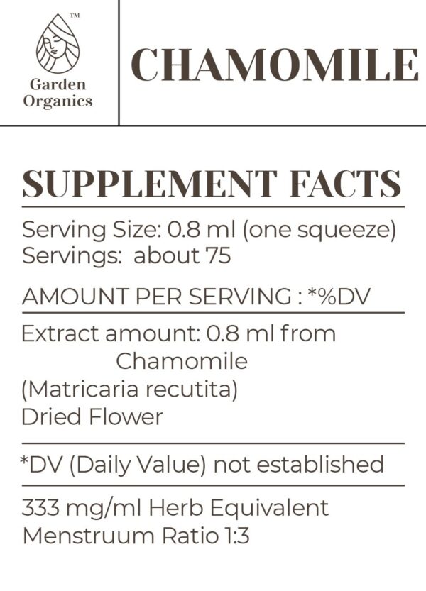Gotas de manzanilla para apoyo inmunológico