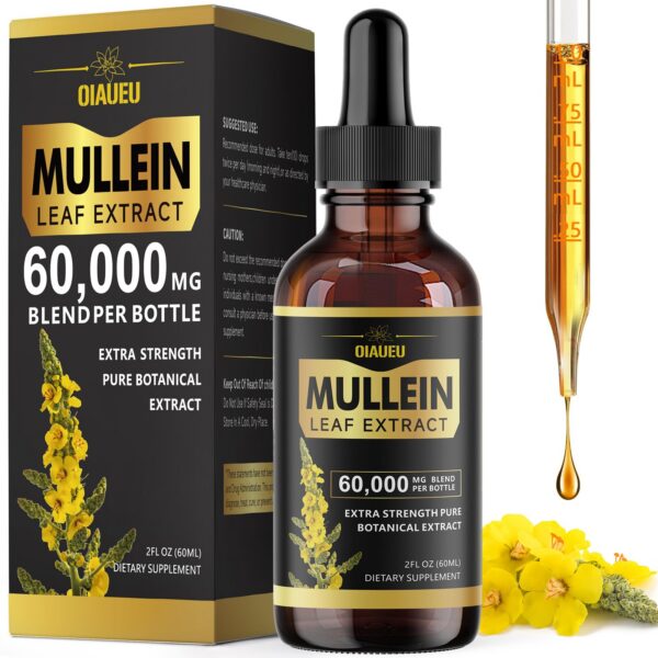Gotas naturales mullein para apoyo pulmonar y respiratorio