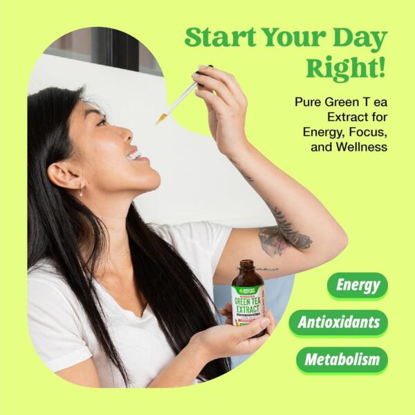 Version 1.0.0 Gotas sublinguales extracto té verde para energía y salud antioxidante