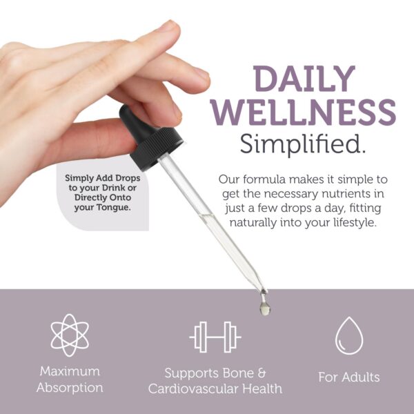 Gotas suplemento Zahler Vitamina D3 K2 para huesos