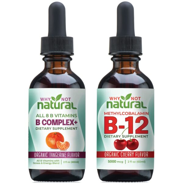 Gotas vitamina B y B12 líquido Por Qué No Natural energía