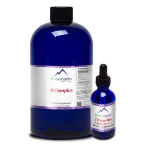 Gotas vitamina B5 y complejo B HoneyCombs frascos de 1 y 16 fl oz