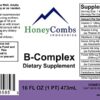 Gotas vitamina B5 y complejo B HoneyCombs frascos lado
