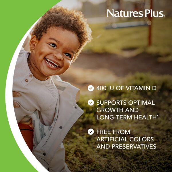 Version 1.0.0 Gotas vitamina d3 naturesplus animal parade frasco delante