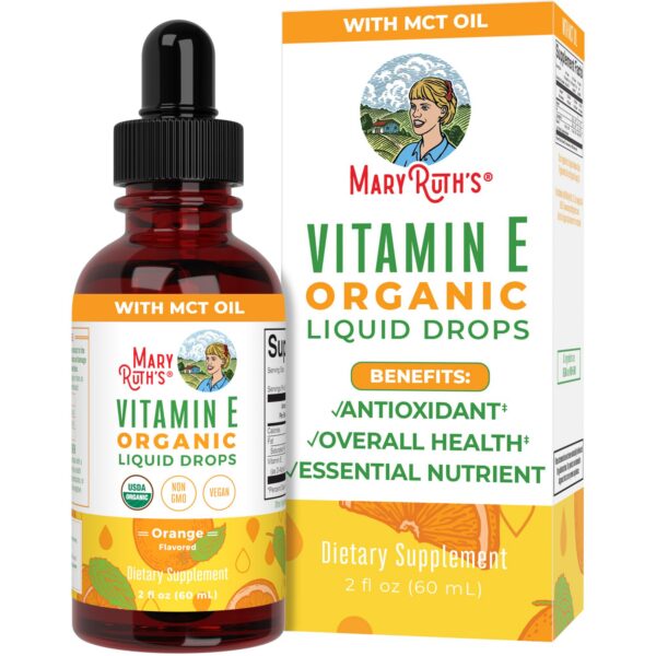 Gotas vitamina E líquida MaryRuth Organics orgánica 2 onzas