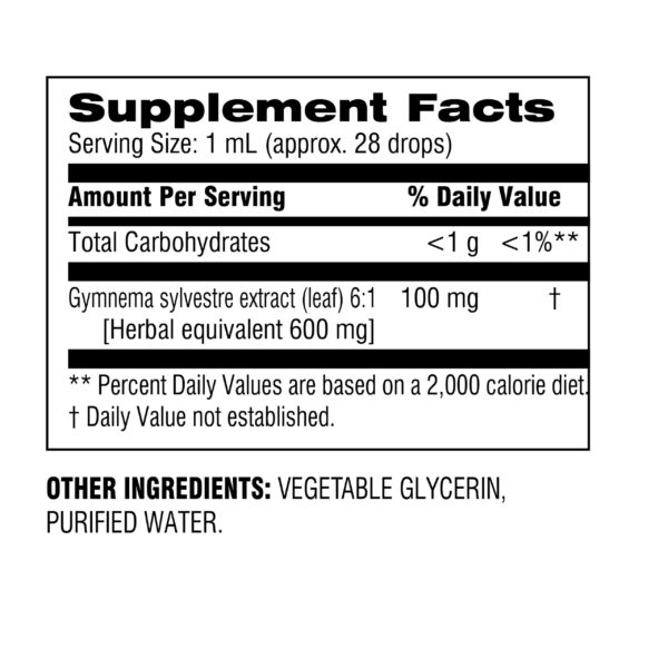 Gotero para dosificar extracto líquido Gymnema Sylvestre sin alcohol