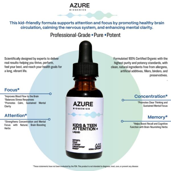 Gotero y frasco del suplemento infantil