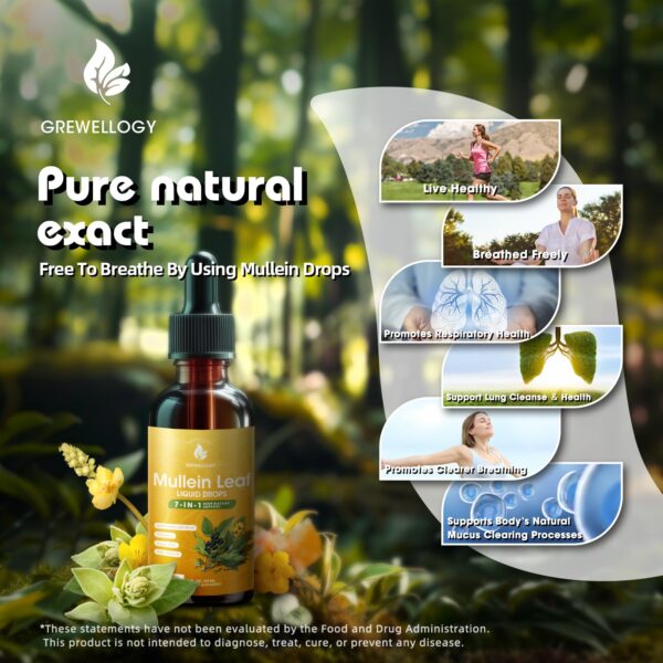 Version 1.0.0 Gotero con gotas líquidas para limpieza pulmonar Grewellogy