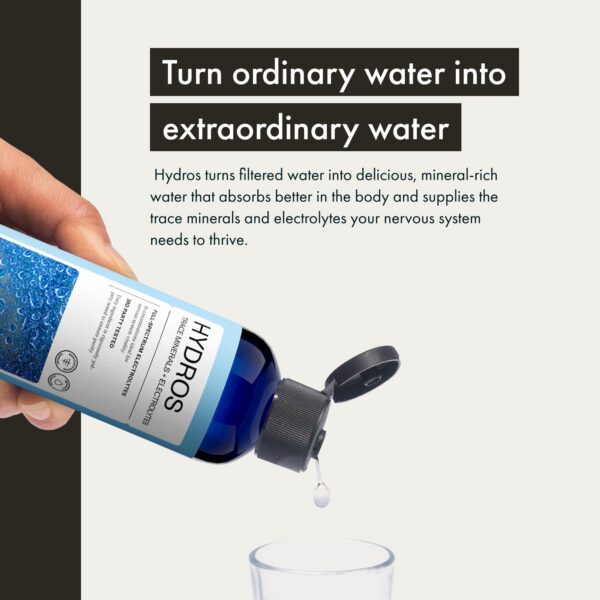 Frasco con cuentagotas de gotas minerales Hydros