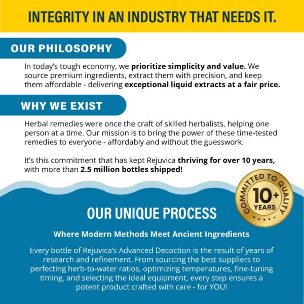 Gotero con gotas naturales Rejuvica para limpieza del cuerpo