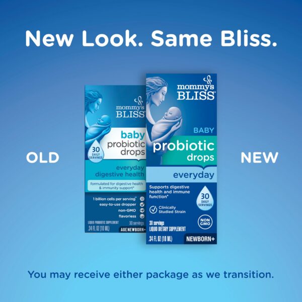 Detalle del gotero para gotas probióticas bebé Mommy's Bliss