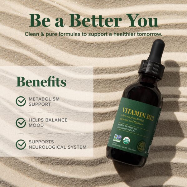 Version 1.0.0 Gotero del suplemente liquido Vitamina B12 Global Healing