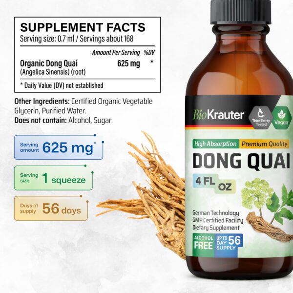 Gotero de tintura BIO KRAUTER Dong Quai vegano