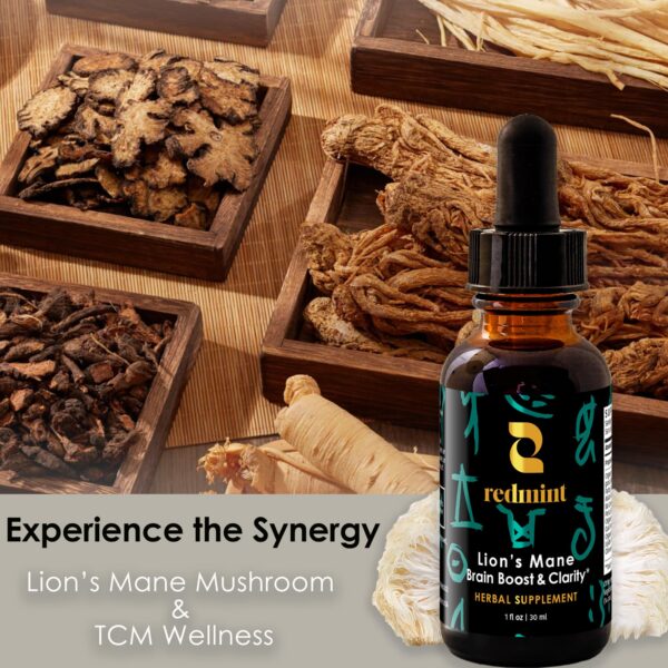 Gotero de tintura de melena de león para bienestar