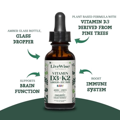 Gotero vidrio para gotas Baby D3-K2 sin sabor