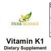 Version 1.0.0 Gotero para suplementar vitamina K1 Herb-Science líquida