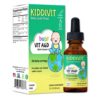 Gotitas para bebé con vitaminas A, D, E Kiddivit frasco vidrio