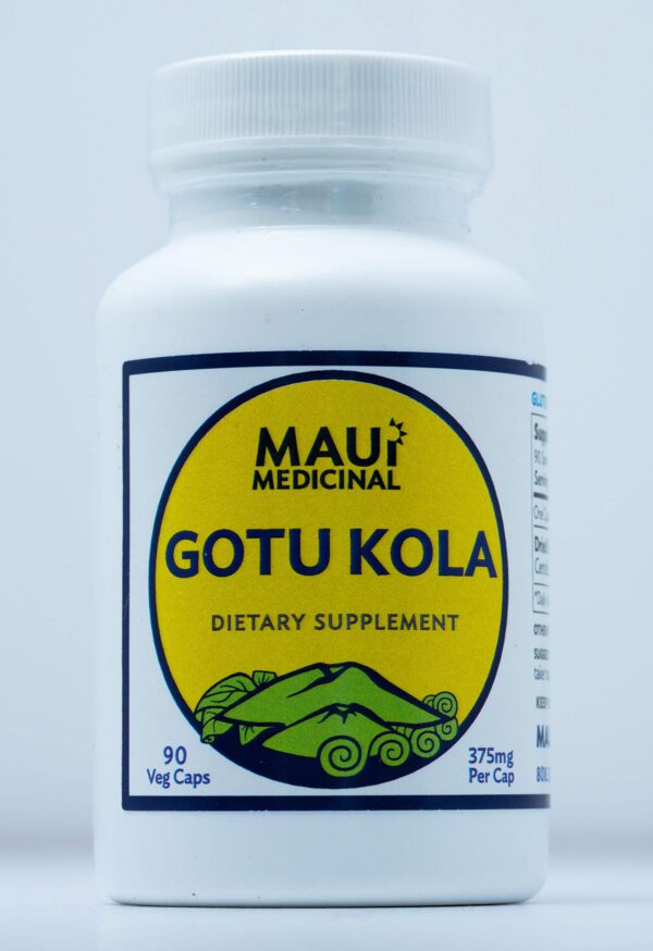 Botella de Gotu Kola 90 cápsulas vegetarianas 375mg