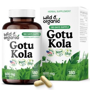 Version 1.0.0 Frasco de cápsulas de gotu kola orgánica para apoyo cerebral