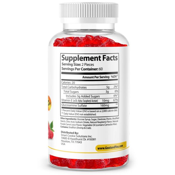 Frasco y etiqueta frontal del producto