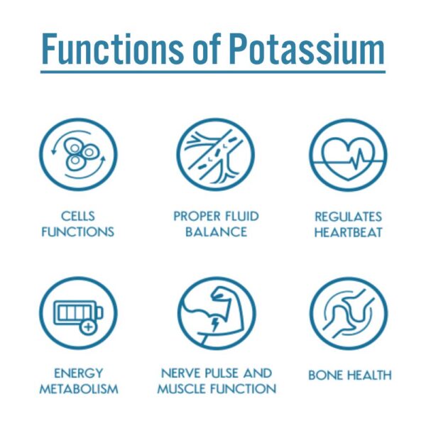 Grado alimentario cloruro potasio etiqueta