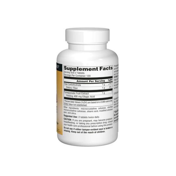 Tabletas de extracto de granada