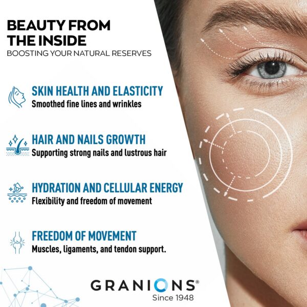 Etiqueta frontal de Granions Colágeno Marino tipo I