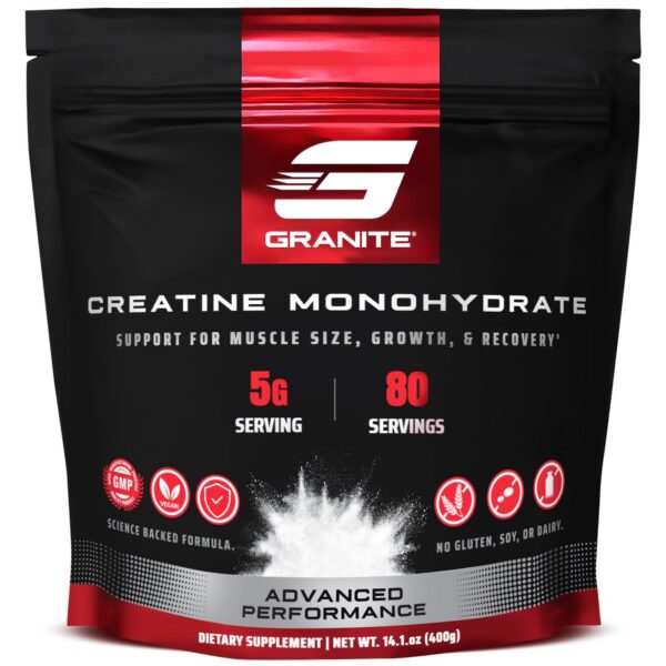 Frasco frontal de Granite Creatine Monohydrate