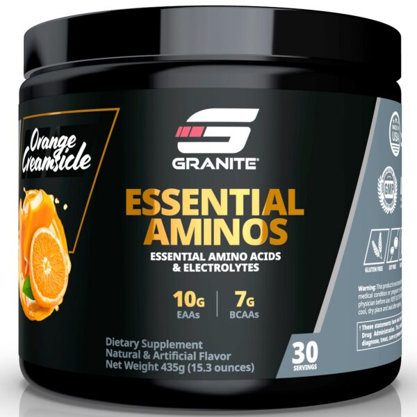 Etiqueta frontal Granite Essential EAAs Powder