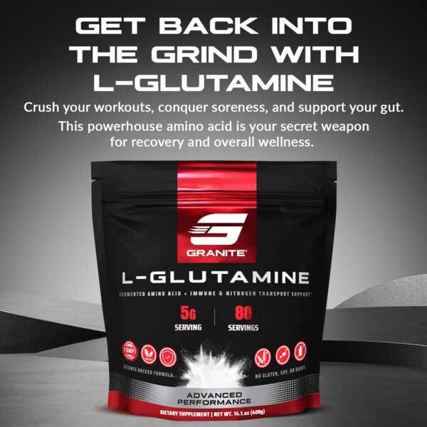 Granite Supplements L-glutamina etiqueta