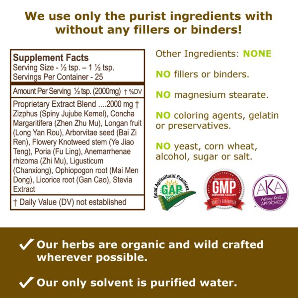 Gránulos concentrados de hierbas para insomnio iSleep