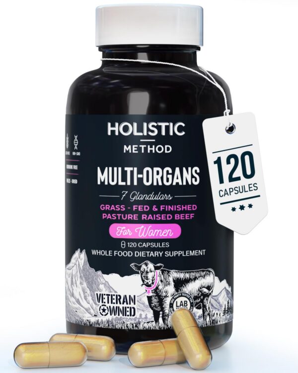 Version 1.0.0 Frasco de suplemento de órganos de res 120 cápsulas
