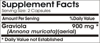 Graviola etiqueta sin aditivos