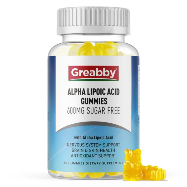 Version 1.0.0 Gomitas GREABBY ácido alfa-lipoico piña 600 mg