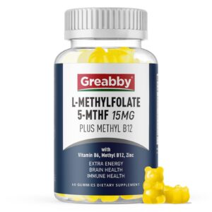 Gomitas GREABBY L-Methylfolato frente al empaque