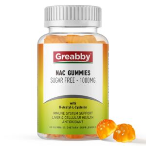 Version 1.0.0 Frente del envase GREABBY NAC Gummies
