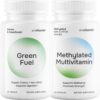Frasco de Green Fuel y Multivitamínico Metilado
