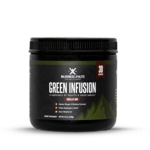 Version 1.0.0 Envase Green Infusion superalimento polvo sabor chocolate menta