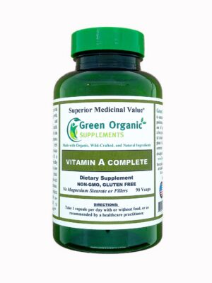 Version 1.0.0 Green Organic Supplements vitamina a 15000 ui 90 cápsulas vegetales