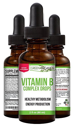 Green Organics gotas liquidas complejo vitamina b energia inmunidad
